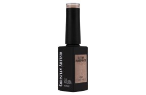 Ημιμόνιμο Βερνίκι Rubber Base Glow Veil No 102 Nude Glitter 10ml