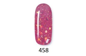 Ημιμόνιμο Βερνίκι Νυχιών Milan Νο 458 Ροζ Glitter Παγιέτα 10ml