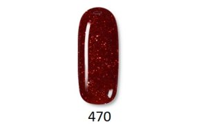 Ημιμόνιμο Βερνίκι Νυχιών Brave Red Νο 470 Κοκκινο Glitter 10ml
