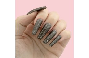 Ημιμόνιμο Βερνίκι Νυχιών Νο 197 Γκρι Σκούρο Glitter 10ml