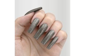 Ημιμόνιμο Βερνίκι Νυχιών Νο 161 Γκρι Glitter 10ml