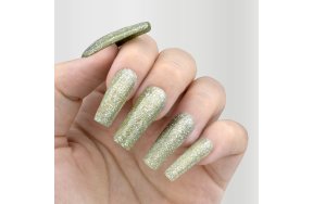 Ημιμόνιμο Βερνίκι Νυχιών Νο 196 Χρυσό Glitter 10ml