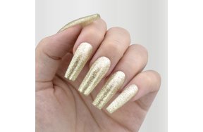 Ημιμόνιμο Βερνίκι Νυχιών Νο 266 Χρυσό Glitter 10ml