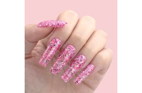 Ημιμόνιμο Βερνίκι Νυχιών Νο 205 Φουξ Παγιέτα Flakes 10ml