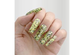 Ημιμόνιμο Βερνίκι Νυχιών Νο 206 Λαχανί Παγιέτα Flakes 10ml