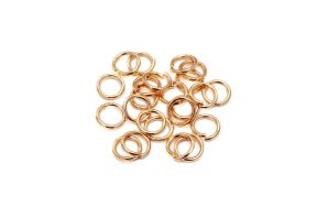 Κρικάκια για Μαλλιά Ράστα και Πλεξούδες Χρυσό 5mm 50τμχ