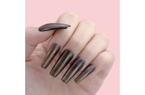 Ημιμόνιμο Βερνίκι Νυχιών Νο 268 Μωβ Σκούρο Glitter 10ml