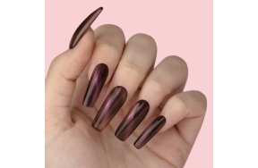 Ημιμόνιμο Βερνίκι Νυχιών Νο 281 Πορτοκαλί Ιριδίζον Cat Eye 10ml