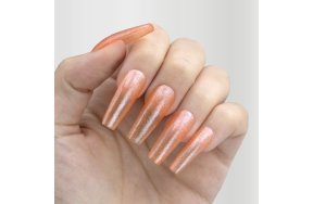 Ημιμόνιμο Βερνίκι Νυχιών Νο 307 Πορτοκαλί Glitter 10ml