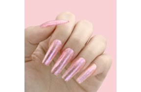 Ημιμόνιμο Βερνίκι Νυχιών Νο 318 Ροζ Glitter 10ml