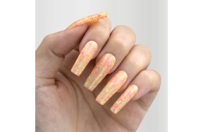 Ημιμόνιμο Βερνίκι Νυχιών Νο 329 Κίτρινο Παγιέτα Flakes 10ml