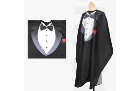 Μπέρτα Κουρέματος Barber με Σχέδιο Σμόκιν – Ανθεκτική & Αδιάβροχη