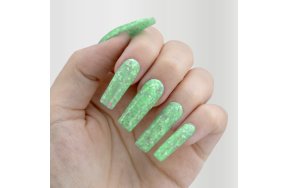 Ημιμόνιμο Βερνίκι Νυχιών Νο 332 Πράσινο Παγιέτα Flakes 10ml