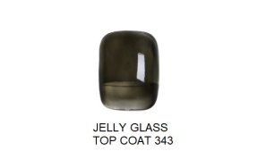 Ημιμόνιμο βερνίκι νυχιών Top Jelly Glass Νο 343 μαύρο, 10ml