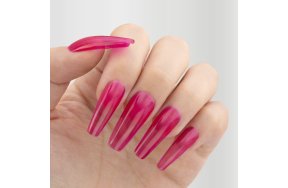 Ημιμόνιμο Βερνίκι Νυχιών Jelly Glass Top Coat Νο 344 Ροζ No Wipe 10ml