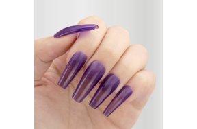 Ημιμόνιμο Βερνίκι Νυχιών Jelly Glass Top Coat No Wipe Νο 345 Μωβ  10ml