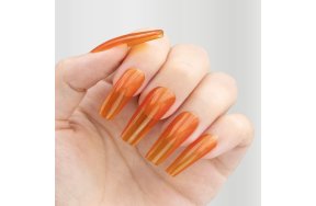 Ημιμόνιμο Βερνίκι Νυχιών Jelly Glass Top Coat Νο 349 Πορτοκαλί 10ml