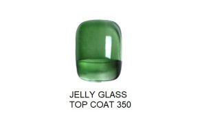 Ημιμόνιμο βερνίκι νυχιών Top Jelly Glass Νο 350 πράσινο, 10ml
