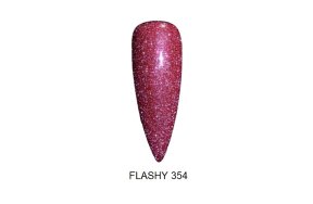 Ημιμόνιμο βερνίκι νυχιών Flashy Νο 354 ροζ/φουξ glitter, 10ml