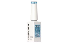 Ημιμόνιμο Βερνίκι Νυχιών Ocean Wave Νο 448 Γαλάζιο Glitter 10ml