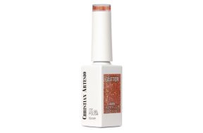 Ημιμόνιμο Βερνίκι Νυχιών Apricot Delight Νο 466 Πορτοκαλί Glitter 10ml