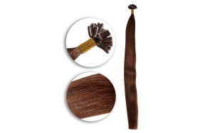 25 Keratin Bonding Hair Extensions #4  100% Echthaar