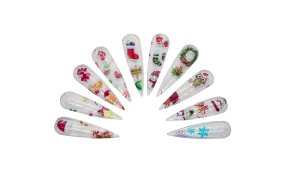 Foil Νυχιών Χριστουγεννιάτικα Σετ 10τμχ