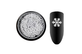 Διακοσμητικό Νυχιών Χιονονιφάδα Λευκό