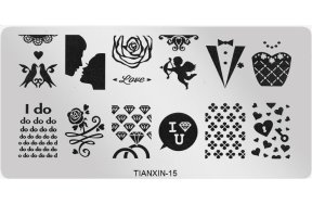 Stamping Schablone 12cm x 6cm