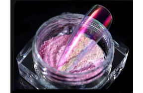 Σκόνη καθρέφτης Aurora ημιδιάφανο ροζ/μωβ, 3g