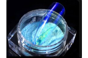 Σκόνη καθρέφτης Aurora ημιδιάφανο μπλε, 3g