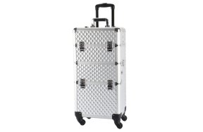 Επαγγελματική Βαλίτσα Αλουμινίου Τροχήλατη Ασημί