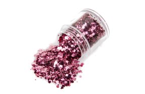 Glitterpuder & Pailletten mix rosa 10g