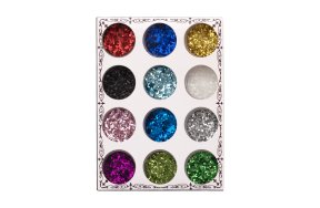 Παγιέτα Νυχιών σε Βαζάκι Σετ 12τμχ