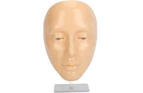 5D Πρόσωπο Σιλικόνης για Πρακτική Εξάσκηση Βλεφαρίδων και Μακιγιάζ με Βάση Στήριξης