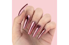 Σκόνη Καθρέφτης σε Υγρή Μορφή Ροζ/Χρυσό