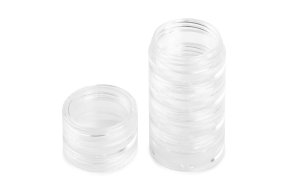 Άδειo Βαζάκι Αποθήκευσης με Καπάκι σε Πυραμίδα 5τμχ