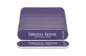 Σετ 20 τμχ Επαγγελματική Mini Λίμα Νυχιών Μωβ Ίσια με Κεραμική Επίστρωση Μέγιστης Αντοχής #100/180