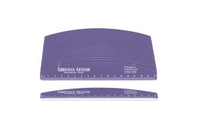 Σετ 20 τμχ Επαγγελματική Λίμα Νυχιών Μωβ Μισοφέγγαρο με Κεραμική Επίστρωση Μέγιστης Αντοχής #100/180