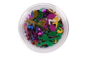 Παγιέτα Πολύχρωμη Νότες 3g