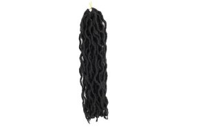 Fertiges Haar für Rasta Schwarz 1B # 100gr 60cm