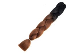 Μαλλιά για ράστα και πλεξούδες όμπρε καστανό/καστανό σκούρο Β29# 100gr 60εκ.