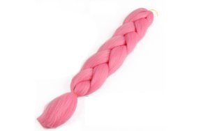 Μαλλιά για ράστα και πλεξούδες ροζ YΑ15# 100gr 60εκ.