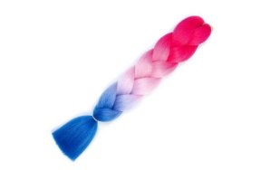 Μαλλιά για ράστα και πλεξούδες unicorn μπλε/ροζ/φουξ YC23# 100gr 60εκ.