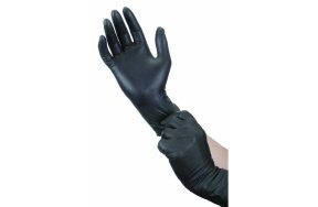 Γάντια νιτριλίου μαύρα LARGE 100τεμ