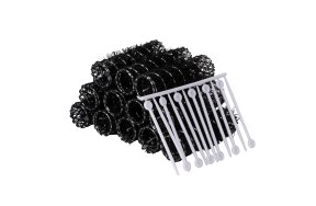 Ρολά Τρίχινα Μαύρο 20mm 12τμχ