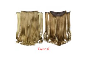 Τρέσα Συνθετική HD Κυματιστή με Κλιπ 3 Κομμάτια 45cm 185g Golden Brown #6