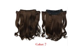 Τρέσα Συνθετική HD Κυματιστή με Κλιπ 3 Κομμάτια 45cm 185g Lightest Brown #7