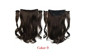 Τρέσα Συνθετική HD Κυματιστή με Κλιπ 3 Κομμάτια 45cm 185g Media Brown #9