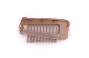 Κλιπ Τρέσας με Ενσωματωμένη Καρφίτσα Καφέ